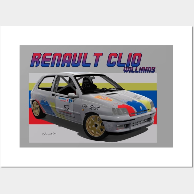 Renault Clio Williams Wall Art by PjesusArt